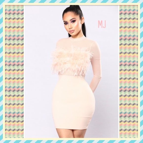 🎀New Blush Fuzzy Dress🎀 - Picture 1 of 3